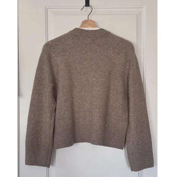 Abercrombie & Fitch Taupe Madeline Crew Sweater - Picture 13 of 14